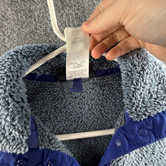 Patagonia Fleece Jacket Women Blue 1/4 Snap Small Soft Pullover Polyester Adult - Picture 10 of 16